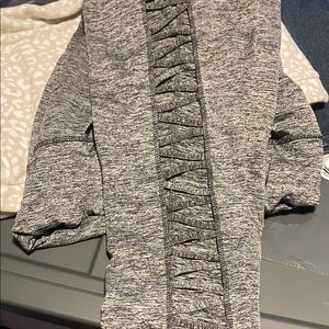 Gray Women's Leggings with Stylish Detailing